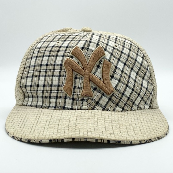 Cooperstown Collection Other - New York Yankees Cooperstown Collection Plaid Kaki Hat